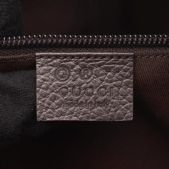 GUCCI Brown Leather Backpack - Picture 4 of 6